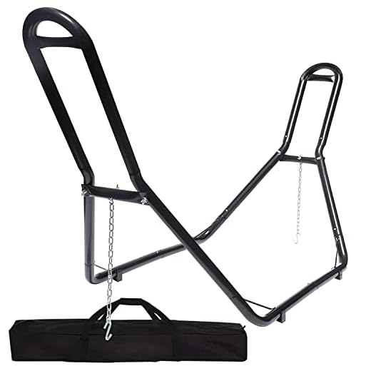Zupapa 2 Person Steel Hammock Stand 550 lb Capacity, Portable Hammock Frame Stand Heavy Duty for 9 to 14Feet Hammocks, Carry Bag Included