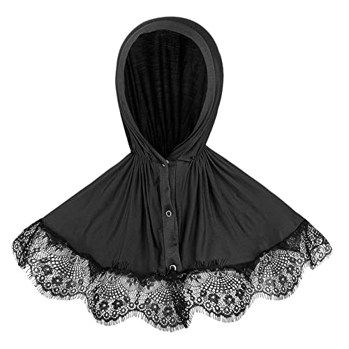 SIQITECHNO Lace Muslim Hijab for Women Islamic Headscarf Fashion Scarf Shawl Arabian Head Wrap Muslim Turban Eid Headwear2