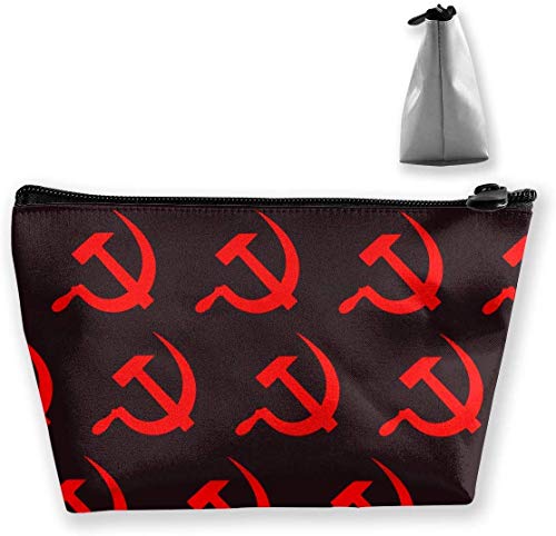 Preisvergleich Produktbild Kulturbeutel, tragbar, Design Hammer und Sichel, Rot