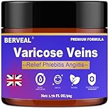 BERVEAL Varicose Veins Cream, Spider Veins Repair Cream, Improve Blood Circulation, Spider Varicose Vein Treatment Cream For Legs, Itching of Legs (1.76 OZ) (1)