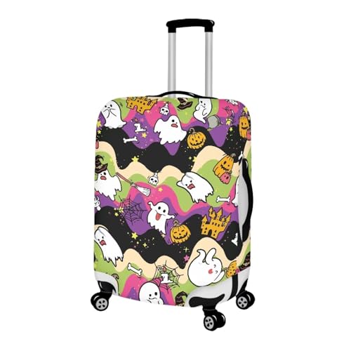 Cobweb Skulls Print Luggage Sleeve,24