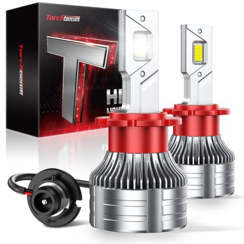 Image of Torchbeam D2s HID Bulbs, 60000LM Brightness 6000K Cool White, Easy Plug and Play Installation, IP68 Waterproof Lights for SUV, Off Road Vehicles, Pack of 2