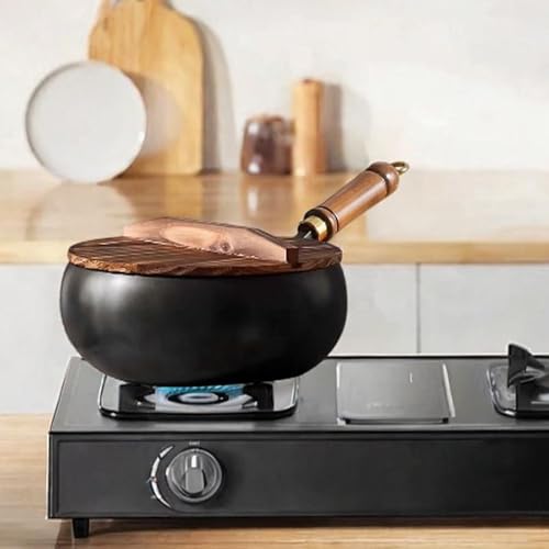 Wok con mango, sin recubrimiento, para cocina profesional miniatura 5