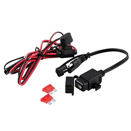 Honeytecs Motocicleta 12 V USB Telefone GPS Carregador Adaptador de Cabo Rotação de 360 Graus Suport
