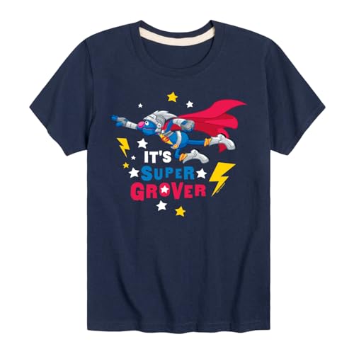 Sesame Street - Its Super Grover - Toddler and Youth Short Sleeve Graphic T-Shirt