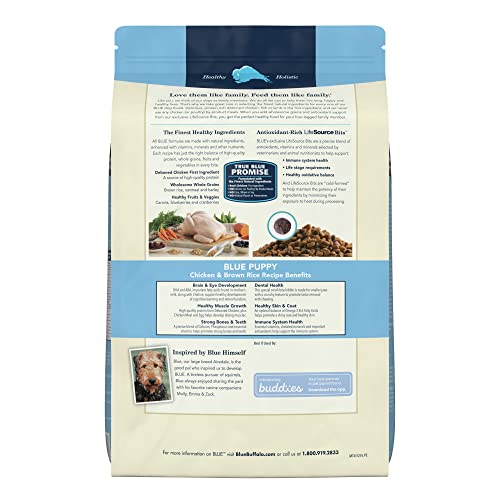 Blue Buffalo Life Protection Formula Natural Puppy Dry Dog Food, Chicken and Brown Rice 15-lb - Image 3