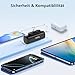 [2 Stück] Miady Mini Power Bank Klein Aber Stark, 5000mAh 5V/2.4A USB C Ausgang Externer Akkus, Kompatibel mit iPhone 17/16/15, Samsung S24/S23 Serie, Xiaomi, iPad Pro/Air, AirPods usw.