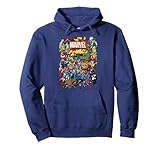 Marvel Comics Heroes Group Shot Graphic Hoodie Pullover Hoodie