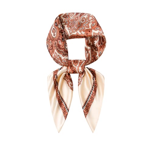 Image of 35 inch Men's Silk Cowboy Scarf - Oversized Western Bandana Neckwear, Large Square Scarf with Gift Packaging