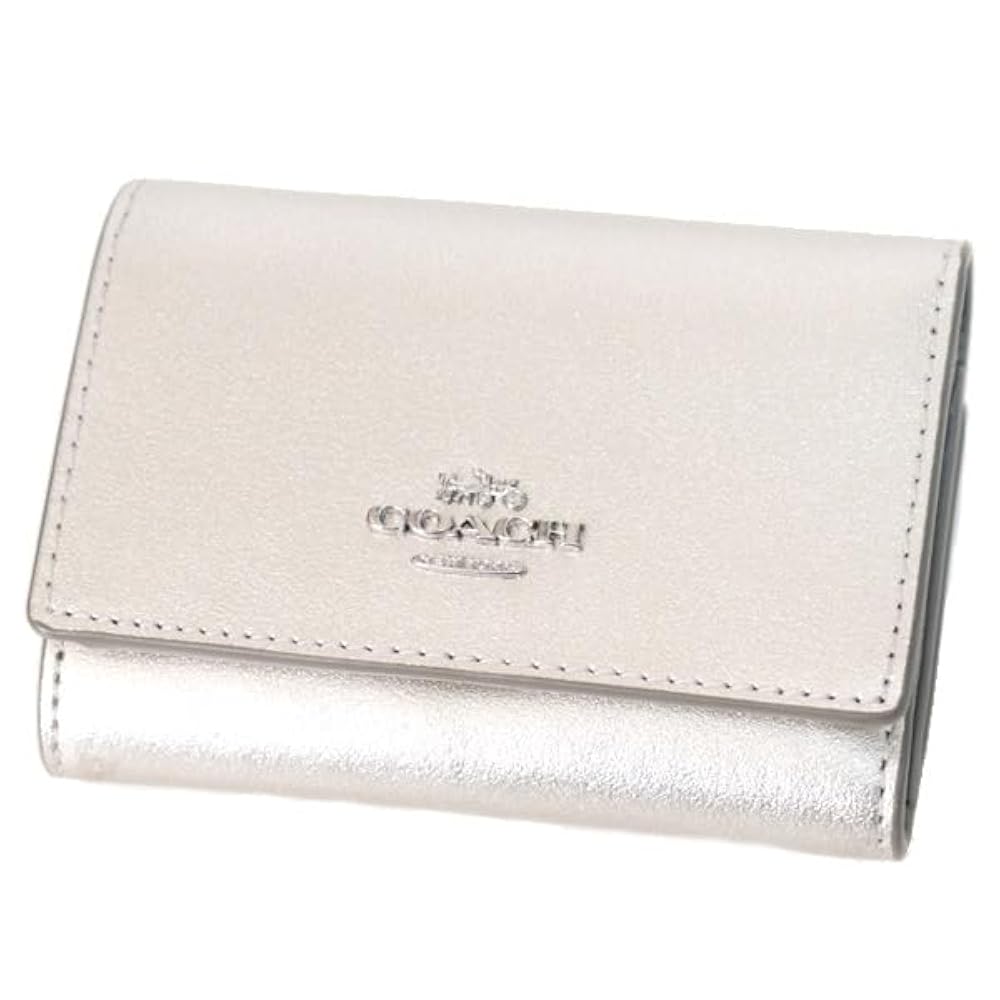 〈未使用品〉COACH コーチ 財布 コンパクト シルバー メタリック Amazon | [コーチ] 財布 レザー メタリック キラキラ スモール