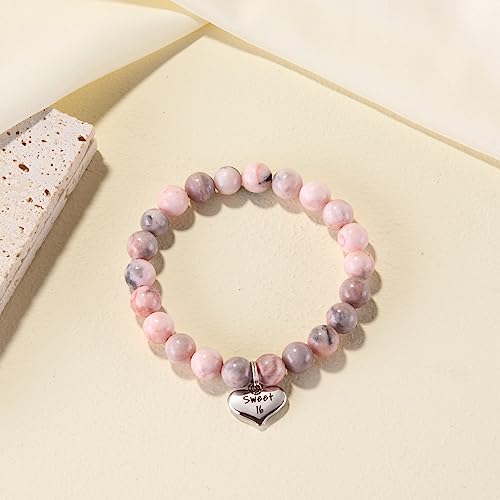 Image of MIXJOY Happy Birthday Gifts for Women, Birthday Braided Beads Bracelet Gifts for Turning Age Daughter Granddaughter Niece