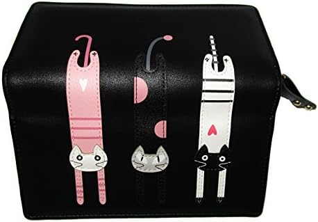 Nawoshow Women Cat Long Wallet Bifold with Zipper
