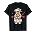 Kawaii Chien Labrador Peluche Cœur Labrador Retriever T-Shirt