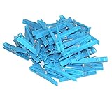 Material: Plastik Wäscheklammern groß - (50 Stück) - Blau