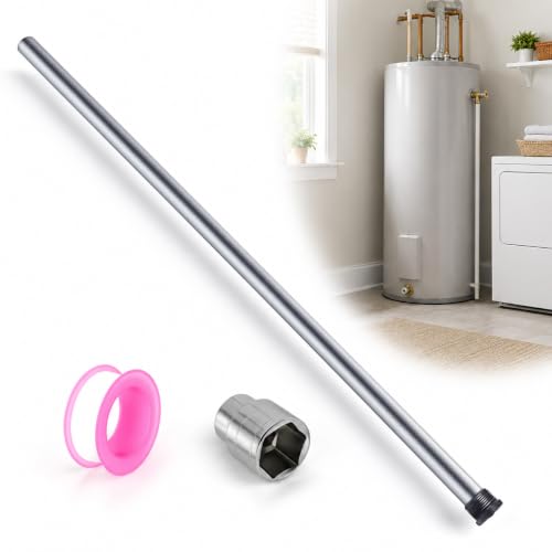 29" Magnesium Anode Rod for Hot Water Heater, 3/4" NPT