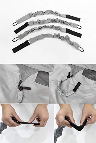 Gearflag Pop-Up Folding Camper Cover Reinforced Windproof Side-Straps Fits 8'-10', Anti-Uv Water-Resistance Triple Layers Heavy Duty For Trailer Rv Motorhome (Fits 8' - 10') #TOP4