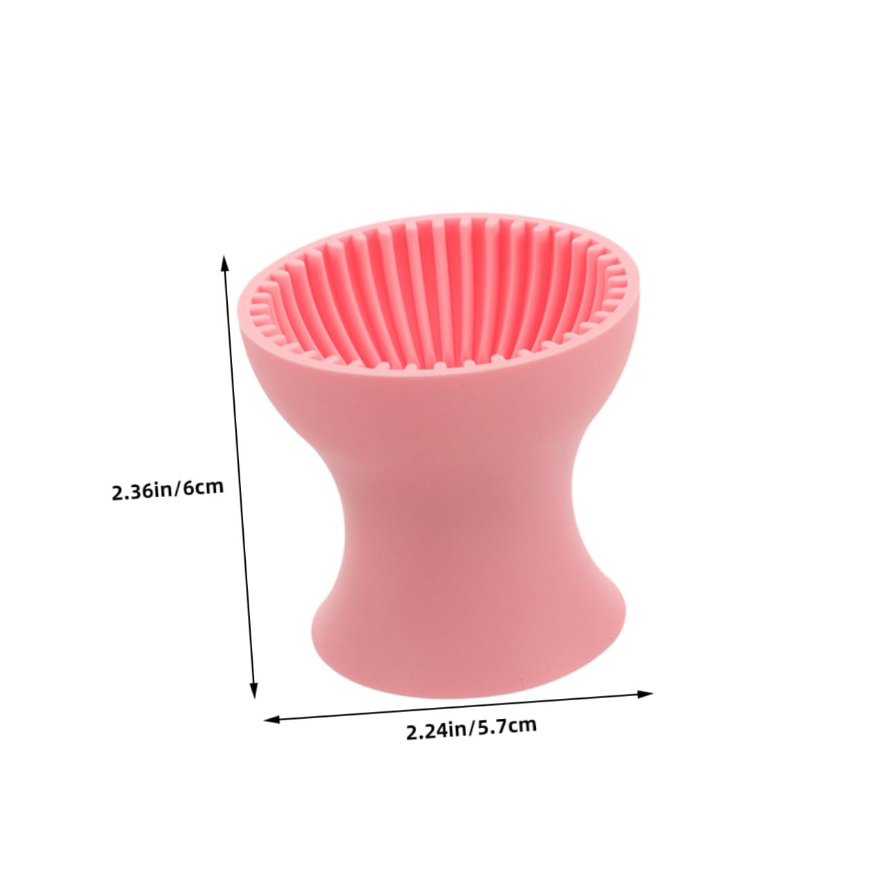 VICASKY 2pcs Makeup Brush Cup Silicone Brush Washer Portable Travel-friendly Liquid for Daily Use
