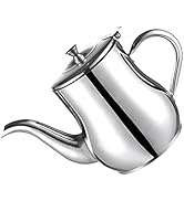 DOITOOL Pote de filtro de óleo de aço inoxidável, dispensador de óleo com filtro removível, chaleira de chá...