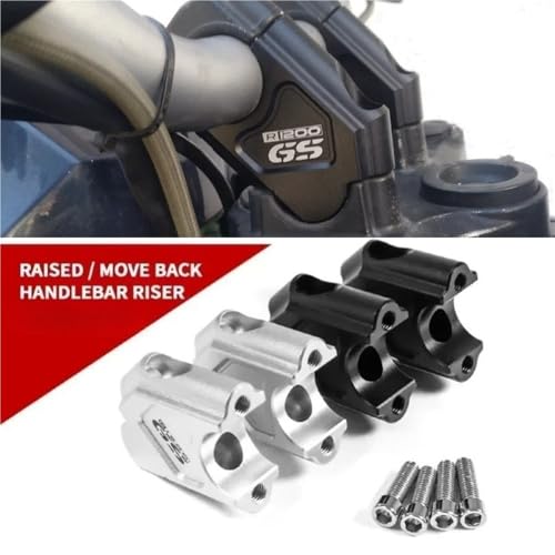 Abrazadera manillar motocicleta R1200GS elevador de aluminio mecanizado 2
