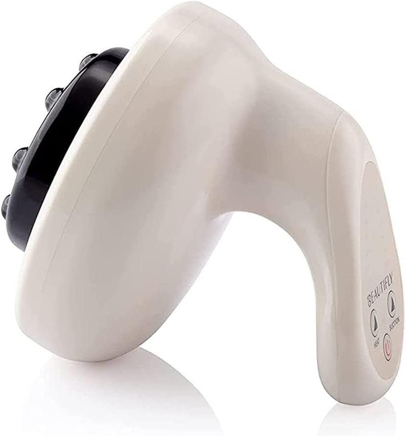 Side view of Beautifly B-Modello BODY massager, showing the massage head.