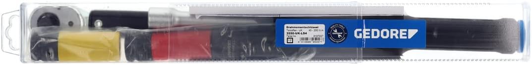 GEDORE Torque wrench set with square drive, 1/2", 40-200 Nm, Set with impact sockets/extension, 3550-UK-LS4