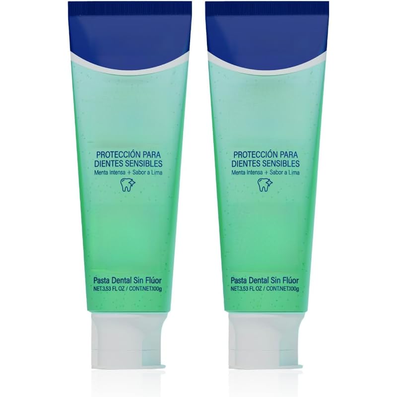 Pasta De Dientes Sensible Pasta De Dientes Sin Fluoruro Para Dientes Sensibles, Cuidado Suave De Las EncíAs, Ayuda A Eliminar Las Manchas, 2 Piezas