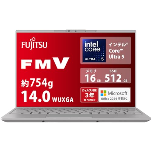 xm m[gp\R { FMV LIFEBOOK WU2/J3 (MS Office 2024/Win 11/14.0^/Core Ultra 5/16GB/SSD 512GB) UHV[Y AZ_WU2J3_Z702