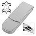 Produktbild ONLINE Leder-Etui Classic für 2 Stifte, Kugelschreiber-Etui, für Schreibgeräte aller Marken, Echtleder, Geschenkidee für jeden Anlass, 14,5 x 2,5 x 2,5 cm, hellgrau, für 2 Schreibgeräte