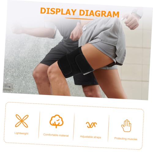 Manguito de compresión ajustable para muslo soporte fitness miniatura 3