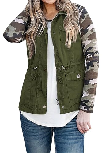 SENSERISE Womens Utility Vest Lightweight Military Vests Outerwear Sleeveless Jacket Anorak Coat with Pockets2
