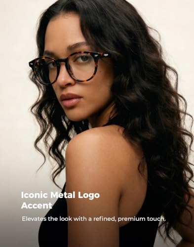 Image of TIJN Round Blue Light Blocking Glasses Men Women for Computer Gaming Daily