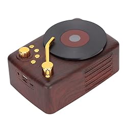 Deror Haut-Parleur Bluetooth Stéréo USB Charge Rétro Tourne-Disque Conception Mini Haut-Parleur sans Fil pour Voiture… - Les Beatles, Paul McCartney, John Lennon, RIngo Starr, George Harrison Deror Haut-Parleur Bluetooth Stéréo USB Charge Rétro Tourne-Disque Conception Mini Haut-Parleur sans Fil pour Voiture… – Image 3