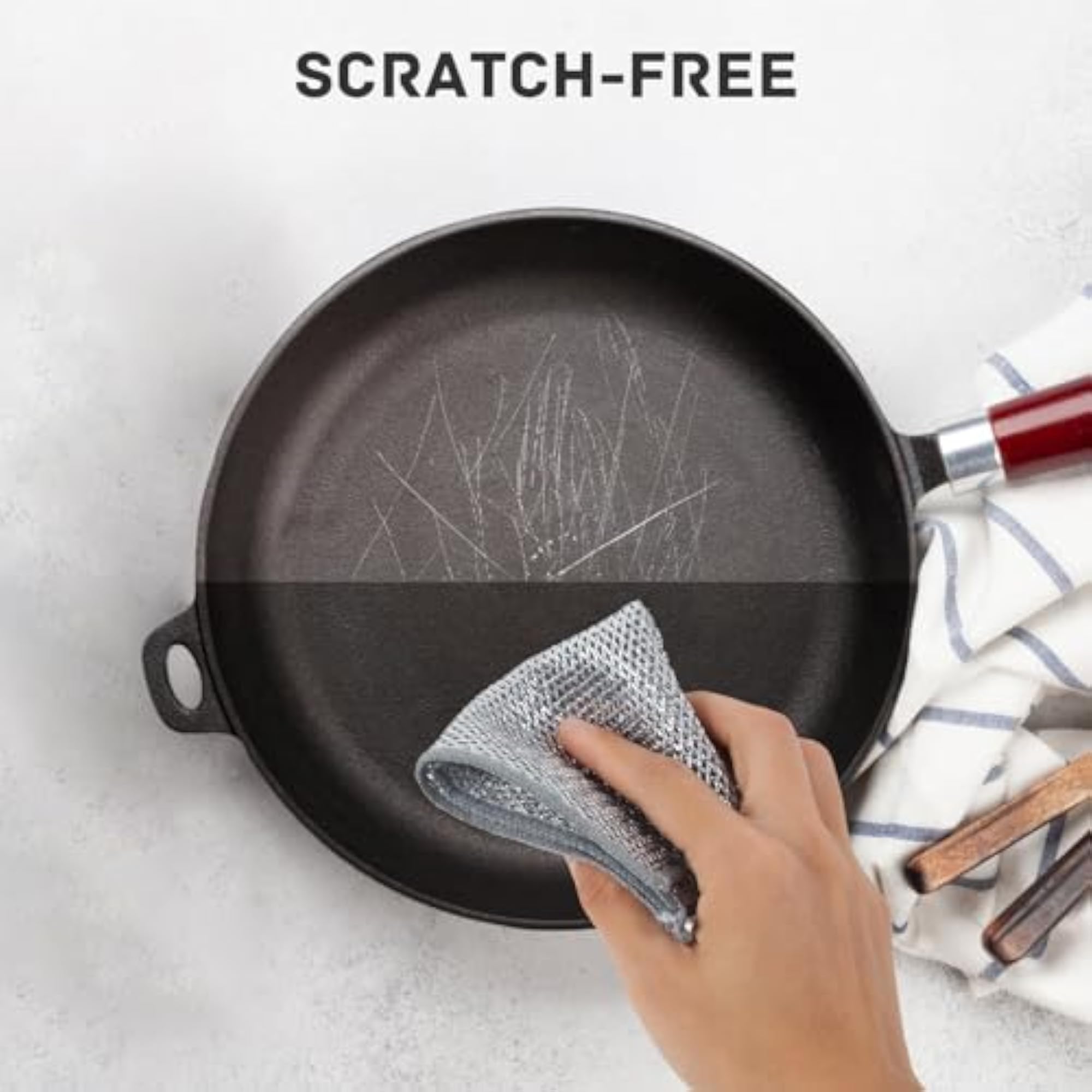 Multipurpose Wire Miracle Kitchen Cleaning Cloths, Magnifying Wire Dishwashing Rags