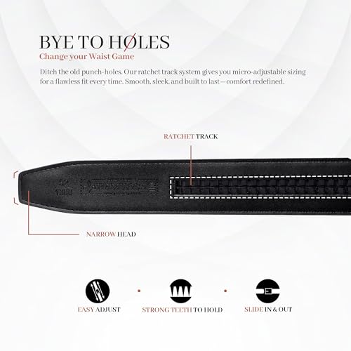 Image of Men Wallet and Belt Combo for Mens Gift - Genuine Leather 4 Card Slots RFID Black Wallets for Man with Ratchet Track Autolock Belts for Men Leather Original - Birthday, Diwali Gift for Man