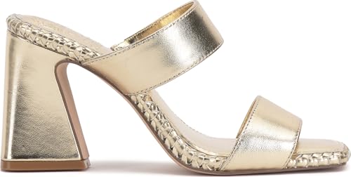 Image of Vince Camuto Kaden Stitched Block Heel Mule Sandals