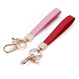 Photo Gallery modixun 2 portachiavi da polso in pelle, portachiavi in lega intarsiata con strass, girevole a 360°, portachiavi con 2 portachiavi + anello a d anti-smarrimento + moschettone, rosa + rosso Photo Gallery modixun 2 portachiavi da polso in pelle, portachiavi in lega intarsiata con strass, girevole a 360°, portachiavi con 2 portachiavi + anello a d anti-smarrimento + moschettone, rosa + rosso