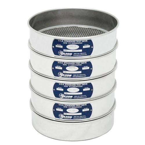 Gilson Testing - V8SF #200 - Sieve, 8, Stainless Steel, Full Height, #200, (Each)