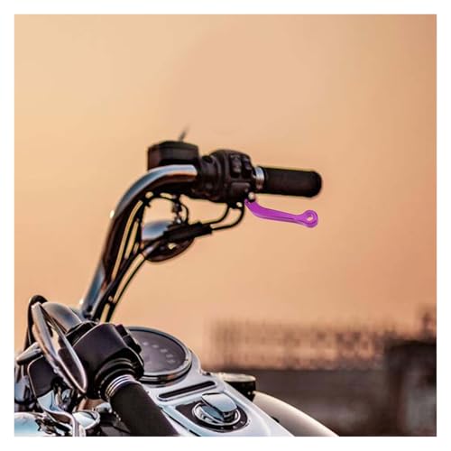 Palanca de freno de embrague de motocicleta CNC púrpura con regulación de distancia precisa 8