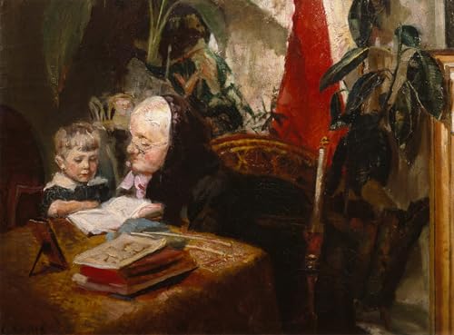 Affiche de Célèbres Tableaux Christian Krohg pour une Décoration de Bureau Élégante en Toile