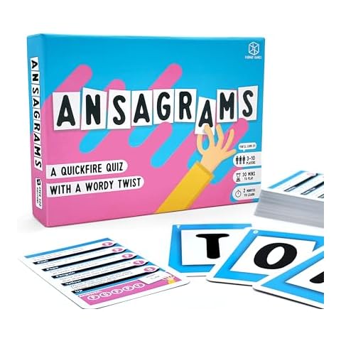 Format Games Ansagrams Trivia Card Game for Families Cover