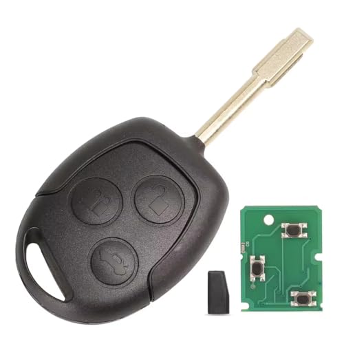 Clé complète électronique à Programmer pour Ford Mondeo Puma Fiesta Focus c-Max Fusion s-Max ka Galaxy Transit Scorpio Escort Cougar Télécommande 433Mhz...
