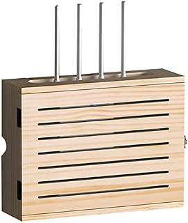 Router Storage Box，Wireless WiFi Wall Storage Box with Seamless Nails Decorative Storage Rack for Bedroom， Living Room Stands，B-36.5x11.5x27.5cm