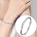 XBKOJBA Bangle Bracelets for Women, 925 Sterling Silver Adjustable Bangle Bracelets Ladies Simple Dainty Jewelry Birthday Anniversary Mother Valentine Day Gifts