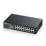 Zyxel Switch Ethernet 16 Ports Gigabit non Administrable - Modèle sans ventilateur [GS1100-16v3]