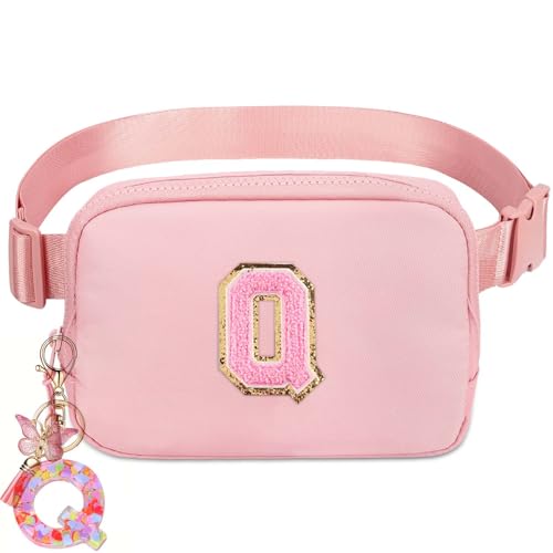 Image of Belt Bag Fanny Pack for Teen Girl Women - Girls Initia Fanny Pack Ages 8-12 Teen Birthday Gifts Small Waist Packs Trendy Kids Fanny Pack Q