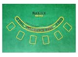 Tissu de table de poker pour poker 60 x 90 cm, tapis de poker, housse de table en feutre vert