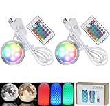Fernbedienung RGB LED Lampe Kit 001 mit Stromausfall Farbeinstellungen speichern für Bambus Lab H2D/X1/P1P/A1 mini Mit Farbspeicherfunktion Multicolor Makerworld 3D-Drucks 5V USB angetrieben(2PCS)