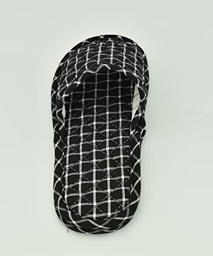 Image of Ultralight Soft Indoor Open Toe Cotton linen Slippers Absorb Sweat Cloth Bottom House Slippers