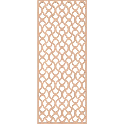 Image of Resort Decorative Pierced Fretwork Wood Wall Panels, 19 3 /8 inchW x 49 3 /8 inchH x 3 /8 inchT, Alder