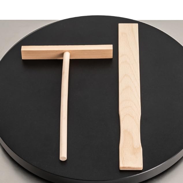 Crepes Maker Crepeseisen Ø 40 cm Crepes Platte 2.8KW Edelstahl Crêpes Maker Crepes-Eisen 50-300℃ einstellbar Wrapmaker mit Herausziehbares Fach & Spachtel – Bild 8